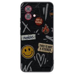 Fekete szilikon tok az alábbi mobiltelefonokra Motorola Moto G84 5G - STICKERS x TAGS