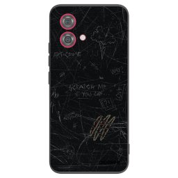 Fekete szilikon tok az alábbi mobiltelefonokra Motorola Moto G84 5G - SCRATCH