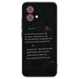 Fekete szilikon tok az alábbi mobiltelefonokra Motorola Moto G84 5G - POET