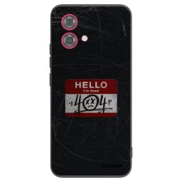 Fekete szilikon tok az alábbi mobiltelefonokra Motorola Moto G84 5G - HELLO 404