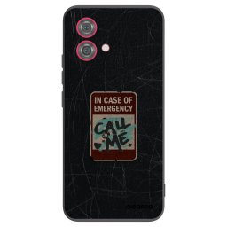 Fekete szilikon tok az alábbi mobiltelefonokra Motorola Moto G84 5G - EMERGENCY