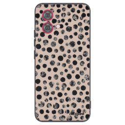 Fekete szilikon tok az alábbi mobiltelefonokra Motorola Moto G84 5G - Dots