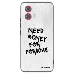 Fekete szilikon tok az alábbi mobiltelefonokra Motorola Moto G84 5G - White Dollar