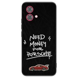 Fekete szilikon tok az alábbi mobiltelefonokra Motorola Moto G84 5G - Dark Racer
