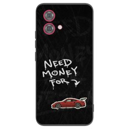 Fekete szilikon tok az alábbi mobiltelefonokra Motorola Moto G84 5G - Track Mode