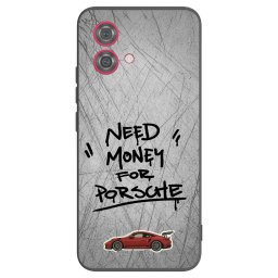 Fekete szilikon tok az alábbi mobiltelefonokra Motorola Moto G84 5G - Grey Drift
