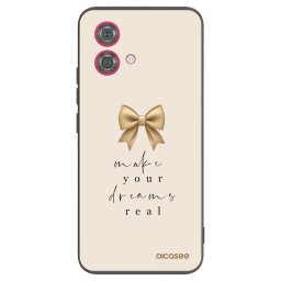 Fekete szilikon tok az alábbi mobiltelefonokra Motorola Moto G84 5G - Golden Dream