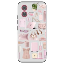 Fekete szilikon tok az alábbi mobiltelefonokra Motorola Moto G84 5G - Glam Babe