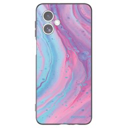 Fekete szilikon tok az alábbi mobiltelefonokra Motorola Moto G54 5G - Pink liquid
