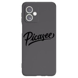 Fekete szilikon tok az alábbi mobiltelefonokra Motorola Moto G54 5G - Picasee - old logo - black