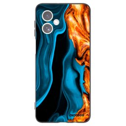 Fekete szilikon tok az alábbi mobiltelefonokra Motorola Moto G54 5G - Gold blue