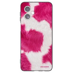 Fekete szilikon tok az alábbi mobiltelefonokra Motorola Moto G54 5G - Pink Moo