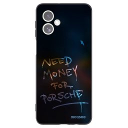 Fekete szilikon tok az alábbi mobiltelefonokra Motorola Moto G54 5G - Neon Nights