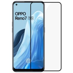 3D üvegfólia kerettel az alábbi mobiltelefonokra OPPO Reno 7 5G - fekete