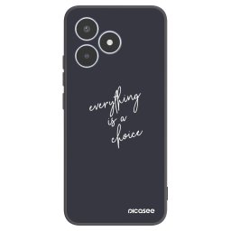 Fekete szilikon tok az alábbi mobiltelefonokra Realme C53 - Everything is a choice