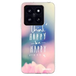 Átlátszó szilikon tok az alábbi mobiltelefonokra Xiaomi 14 Pro - Think happy be happy
