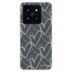 Átlátszó szilikon tok az alábbi mobiltelefonokra Xiaomi 14 Pro - Lots of love