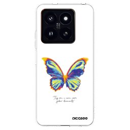 Átlátszó szilikon tok az alábbi mobiltelefonokra Xiaomi 14 Pro - Diamanty White