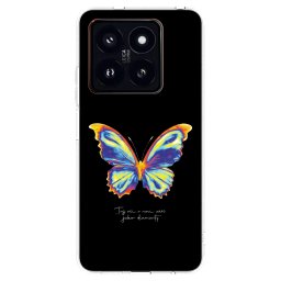 Átlátszó szilikon tok az alábbi mobiltelefonokra Xiaomi 14 Pro - Diamanty Black