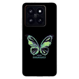 Átlátszó szilikon tok az alábbi mobiltelefonokra Xiaomi 14 Pro - Diamanty Blue