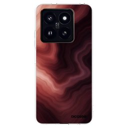 Átlátszó szilikon tok az alábbi mobiltelefonokra Xiaomi 14 Pro - Rouge
