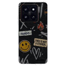 Átlátszó szilikon tok az alábbi mobiltelefonokra Xiaomi 14 Pro - STICKERS x TAGS