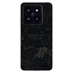 Átlátszó szilikon tok az alábbi mobiltelefonokra Xiaomi 14 Pro - SCRATCH