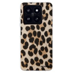 Átlátszó szilikon tok az alábbi mobiltelefonokra Xiaomi 14 Pro - Brown Tiger