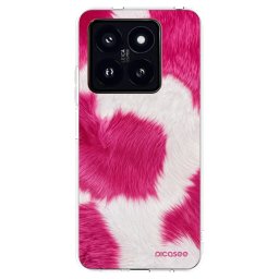 Átlátszó szilikon tok az alábbi mobiltelefonokra Xiaomi 14 Pro - Pink Moo