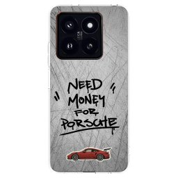 Átlátszó szilikon tok az alábbi mobiltelefonokra Xiaomi 14 Pro - Grey Drift