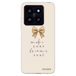 Átlátszó szilikon tok az alábbi mobiltelefonokra Xiaomi 14 Pro - Golden Dream