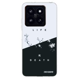 Átlátszó szilikon tok az alábbi mobiltelefonokra Xiaomi 14 Pro - Life - Death
