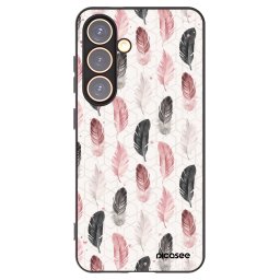 Fekete szilikon tok az alábbi mobiltelefonokra Samsung Galaxy S24 S921B 5G - Feather 2