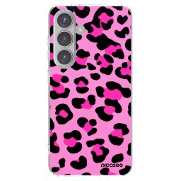 Átlátszó szilikon tok az alábbi mobiltelefonokra Samsung Galaxy S24 S921B 5G - Pink Tiger