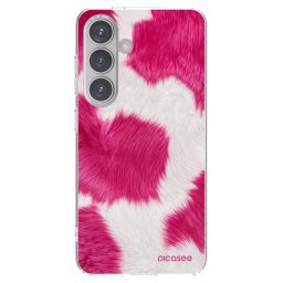 Átlátszó szilikon tok az alábbi mobiltelefonokra Samsung Galaxy S24 S921B 5G - Pink Moo