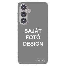Átlátszó szilikon tok az alábbi mobiltelefonokra Samsung Galaxy S24 S921B 5G - Saját fotó/motívum