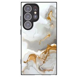 Fekete szilikon tok az alábbi mobiltelefonokra Samsung Galaxy S24 Ultra S928B 5G - Her