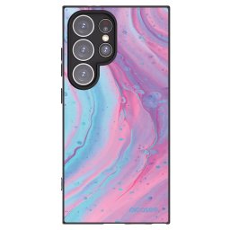 Fekete szilikon tok az alábbi mobiltelefonokra Samsung Galaxy S24 Ultra S928B 5G - Pink liquid