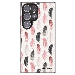 Fekete szilikon tok az alábbi mobiltelefonokra Samsung Galaxy S24 Ultra S928B 5G - Feather 2