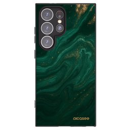 Fekete szilikon tok az alábbi mobiltelefonokra Samsung Galaxy S24 Ultra S928B 5G - Green
