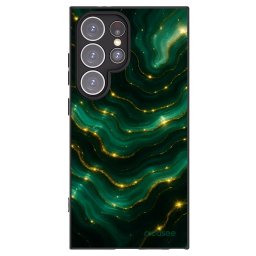 Fekete szilikon tok az alábbi mobiltelefonokra Samsung Galaxy S24 Ultra S928B 5G - Emerald