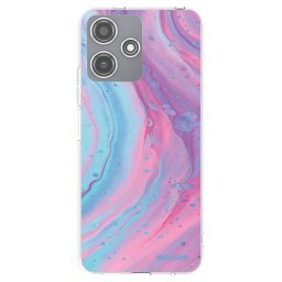 Átlátszó szilikon tok az alábbi mobiltelefonokra Xiaomi Redmi 12 5G - Pink liquid