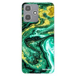 Átlátszó szilikon tok az alábbi mobiltelefonokra Xiaomi Redmi 12 5G - Green Gold