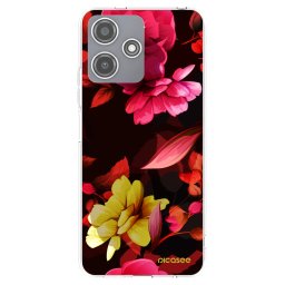 Átlátszó szilikon tok az alábbi mobiltelefonokra Xiaomi Redmi 12 5G - Dark Peonny