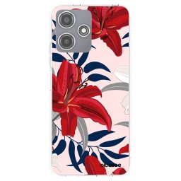 Átlátszó szilikon tok az alábbi mobiltelefonokra Xiaomi Redmi 12 5G - Red Lily