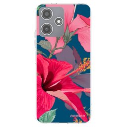 Átlátszó szilikon tok az alábbi mobiltelefonokra Xiaomi Redmi 12 5G - Hibiscus