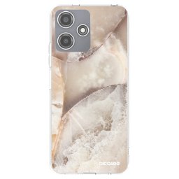 Átlátszó szilikon tok az alábbi mobiltelefonokra Xiaomi Redmi 12 5G - Cream marble