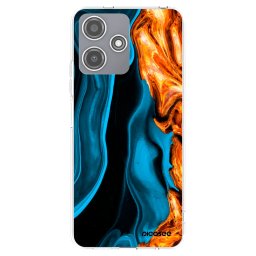 Átlátszó szilikon tok az alábbi mobiltelefonokra Xiaomi Redmi 12 5G - Gold blue
