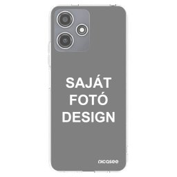 Átlátszó szilikon tok az alábbi mobiltelefonokra Xiaomi Redmi 12 5G - Saját fotó/motívum