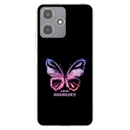 Átlátszó szilikon tok az alábbi mobiltelefonokra Xiaomi Redmi 12 5G - Diamanty Purple